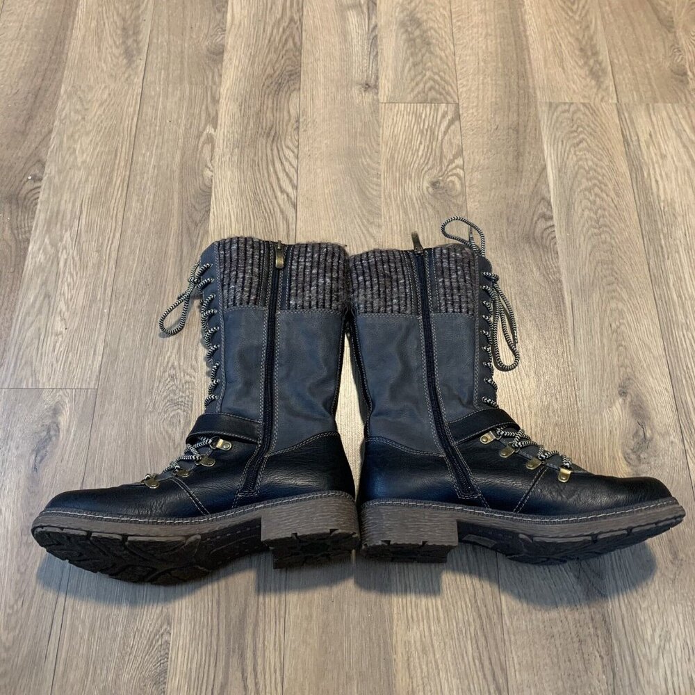 •Spring Step Ababi Mid-calf Women Water Resistant Brown Zip Boots Size 42 / 10.5 - Picture 5 of 10